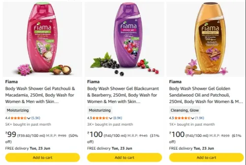 Image of Fiama Body Wash Shower Gel starting at ₹99