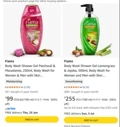 Fiama Body Wash Shower starting at ₹99