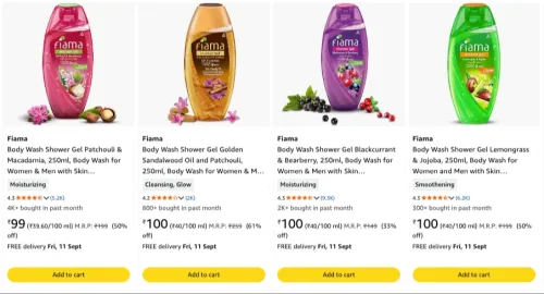 Image of Fiama Body Wash Starting ₹99 