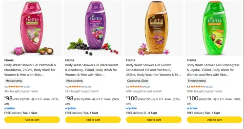 Image of Fiama Body Wash starting at ₹98