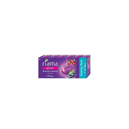 Image of Fiama Gel Bar Blackcurrant And Bearberry 750g (125g - Pack of 6)