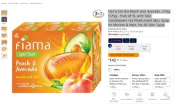 Fiama Gel Bar Peach And Avocado Soap