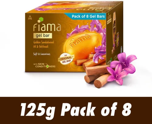Image of Fiama Gel Bar Soap Combo 125g * 8