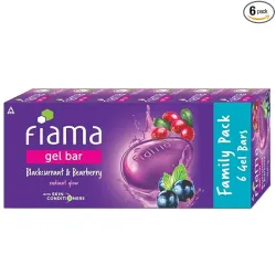 Fiama Gel Bar Blackcurrant And Bearberry (125g - Pack of 6)