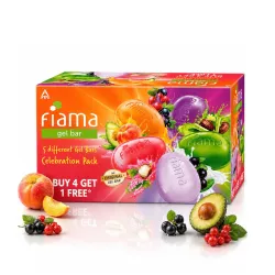 Fiama Gel Bar Celebration Pack with 5 unique Gel Bars, 125g (Buy 4 get 1 Free)