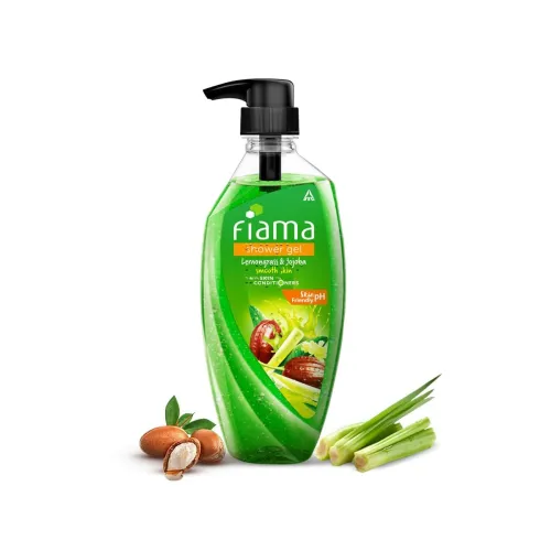 Image of Fiama Body Wash Shower Gel Lemongrass & Jojoba, 500ml, Body Wash for Women and Men with Skin Conditioners for Smooth & M