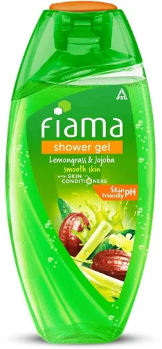 Image of FIAMA Lemongrass & Jojoba Body Wash Shower Gel, Moisturized Skin & Radiant Glow (250 ml)
