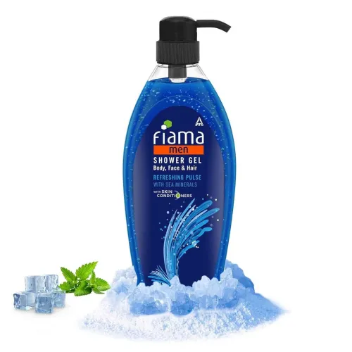 Image of Fiama Men Shower Gel Refreshing Pulse Body Wash with Skin Conditioners for Refreshed Skin, 895 ml bottle