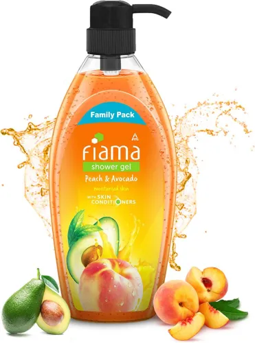 Image of FIAMA Peach & Avocado Body Wash Shower Gel, Moisturized Skin & Radiant Glow (895 ml)