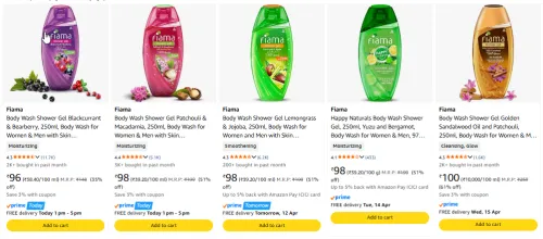 Image of fiama shower gel Starting ₹98