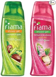 Fiama Shower Gel Pack of 2 (Patchouli & Lemongrass, 250ml Each)