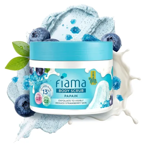 Image of Fiama Strawberry Exfoliating Body Scrub, 200g