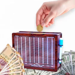 Fiddlys Wooden Money/Piggy Bank