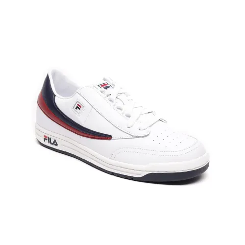 Image of FILA Men Original Tennis White Sneakers
