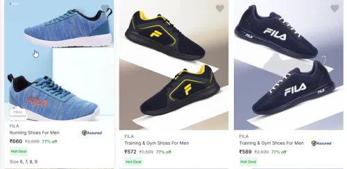 Image of Fila Men Shoes Minimum 70% Discount