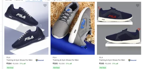 Image of Fila Men Shoes Starting @ ₹584