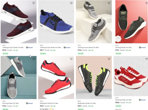 Image of Fila Men's Footwear Min. 79% Discount