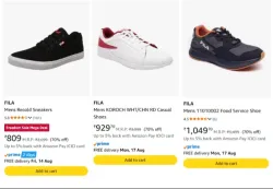 Fila Men's Sneakers at minimum 70% Discount