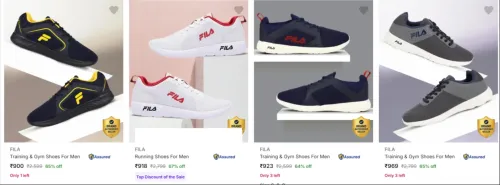 Image of Fila Men’s Sports Shoes at minimum 60% Discount