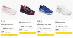 FILA Women's Sneaker upto 70% Discount