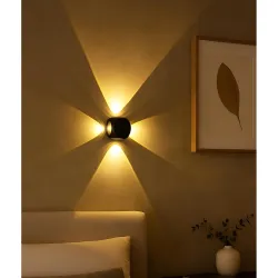 FILLISKA 4-Way Aluminum LED Wall Light