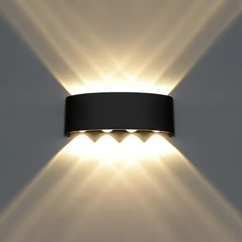 Image of FILLISKA Aluminium LED Indoor/Outdoor Up Down Wall Light Warm White