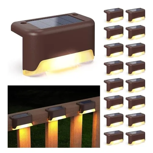 Image of FIND STUFF Solar Deck and Step Lights (Pack of 2)