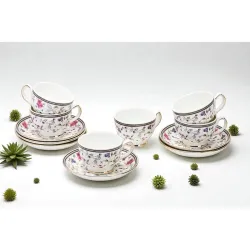 Fine Bone China Multi Flower Cups