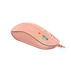 FINGERS RGB-Debonair Wired RGB Mouse – Blush Pink