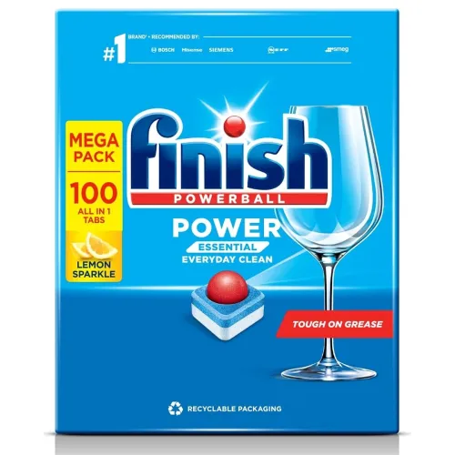 Image of Finish Dishwasher Tablets Powerball 100 Lemon