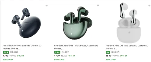 Image of Fire Bolt Earbuds UP TO 91% Discount