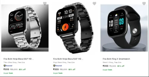 Image of Fire Bolt Smartwatches up to 95% Discount