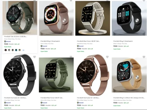 Image of Fire bolt Watch upto 93% Discount