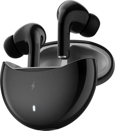 Image of Fire-Boltt Aero TWS Earbuds, Custom EQ Profiles, 50H Battery, Quad Mic ENC, BT 5.4 13mm Bluetooth Headset (Black, True W