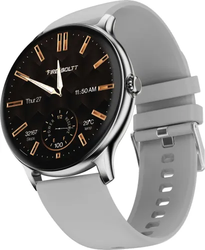 Image of Fire-Boltt Ninja Talk 35.3mm (1.39) Round Bluetooth Calling Metal Body,120 Sports Modes Smartwatch