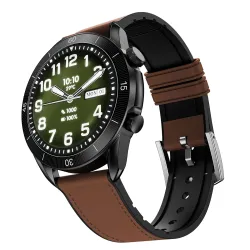 Fire-Boltt Legacy Luxury Round Smartwatch (1.43 AMOLED, Bluetooth Calling, Brown)