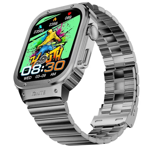 Image of Fire-Boltt Maverick Smartwatch 51.308mm (2.02 inch) IPS Display, Luxury Stainless Steel Look, 320x385