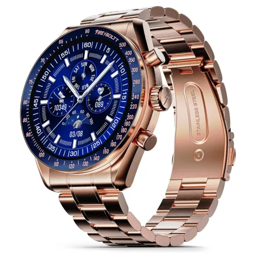 Image of Fire-Boltt Moonwatch AMOLED (BT Calling, Wireless Charging, Rose Gold)