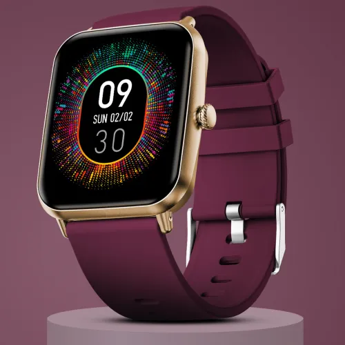 Image of Fire-Boltt Ninja Calling Pro Plus Smartwatch (Wine New Strap, Free Size)