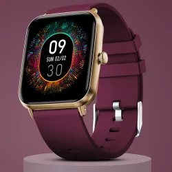 Fire-Boltt Ninja Calling Pro Plus Smartwatch (Wine New Strap, Free Size)
