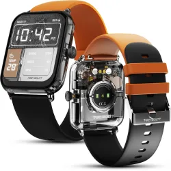 Fire-Boltt Ninja Phantom Smartwatch (Blaze Orange Strap, Free Size)