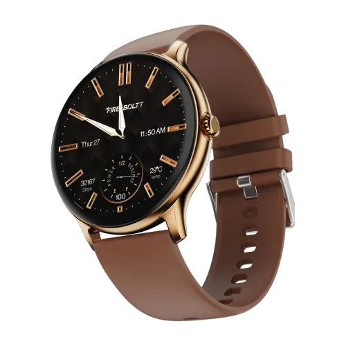 Image of Fire-Boltt Ninja Talk 35.3mm (1.39) Round Bluetooth Calling Metal Body, Smartwatch 