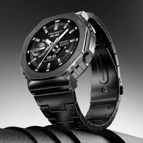 Image of Fire-Boltt Obsidian AMOLED Smartwatch (BT Calling, SS Design, 1.32inch)