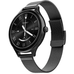 Fire-Boltt Phoenix Air Smart Watch 1.26” Round Display with Silicone & Mesh Steel Straps Onyx Black