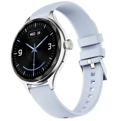 Fire-Boltt Phoenix Aura Women Smart Watch with 1.26” Diamond-Cut HD Display, Rotating Crown, Wireless Charging, Bluetooth Calling, Voice Assistant, 120+ Sports Modes - Air Blue
