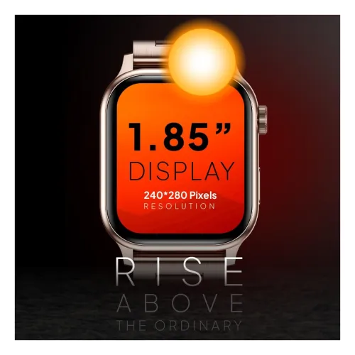 Image of Fire-Boltt Rise Luxe Bluetooth Calling Smart Watch, 1.85”HD Display,AI Outfit Watch Face, 2 Looks in 1 Watch