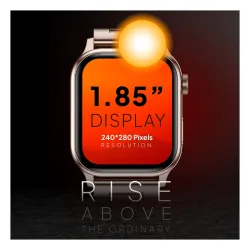 Fire-Boltt Rise Luxe Bluetooth Calling Smart Watch, 1.85”HD Display,AI Outfit Watch Face, 2 Looks in 1 Watch