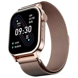 Fire-Boltt Rise Smartwatch (1.85inch HD, BT Calling, Rose Gold)