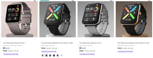 Image of Fire boltt Smartwatch at ₹899