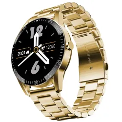 Fire-Boltt Talk Round Smart Watch 1.39″ TFT Display with Bluetooth Calling, Dual Button, Voice Assistance, SPO₂ & Heart Rate Monitor, 120+ Sports Modes, Metal Smartwatch for Men & Women - Go...